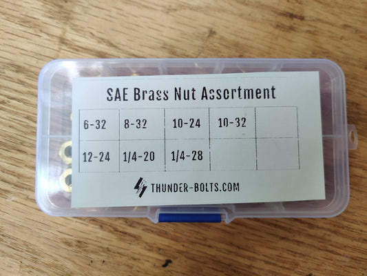 Brass Nut SAE Assortment-The Sawmill Shop