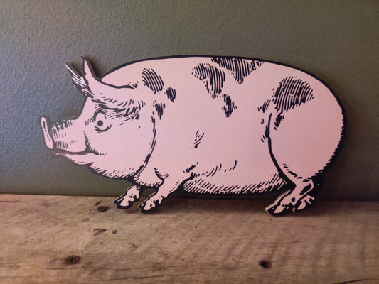 Pig Wood Cutout-The Sawmill Shop