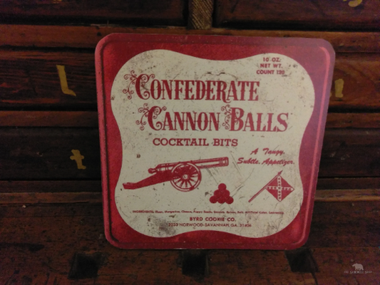 Confederate Cannon Balls Cookie Tin Artwork Wood Cutout-The Sawmill Shop