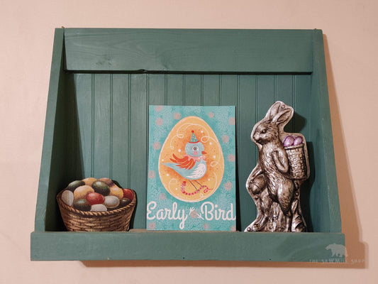 Johanna Parker Easter Early Bird Sign Wood Cutout for Spring Decorating-The Sawmill Shop