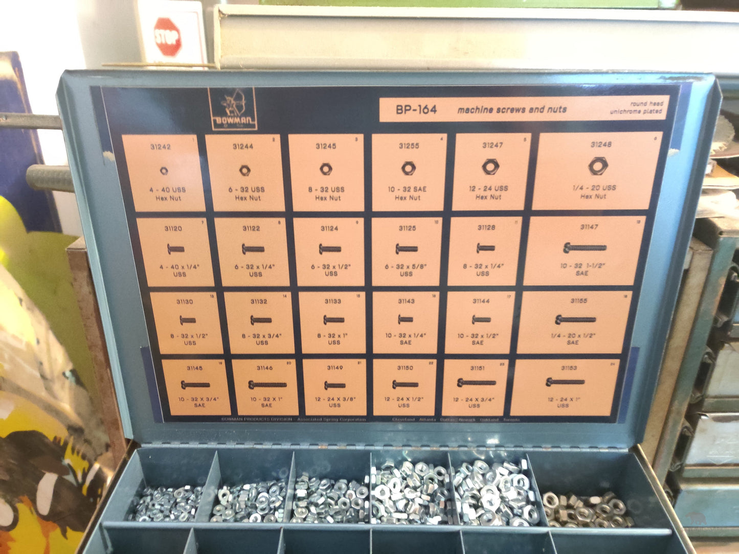 Bowman Hardware BP-164 Hardware Bin Chart Magnet-The Sawmill Shop