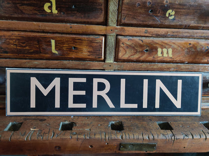 British Railway Locomotive Number Name Plate Wood Cutout-The Sawmill Shop