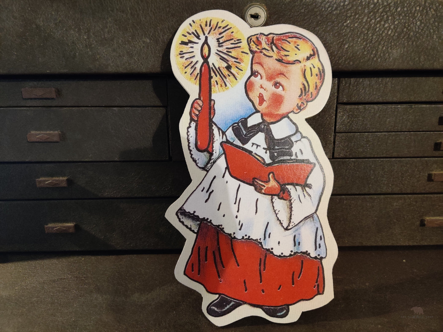 Choir Boy Christmas Wood Cutout-The Sawmill Shop