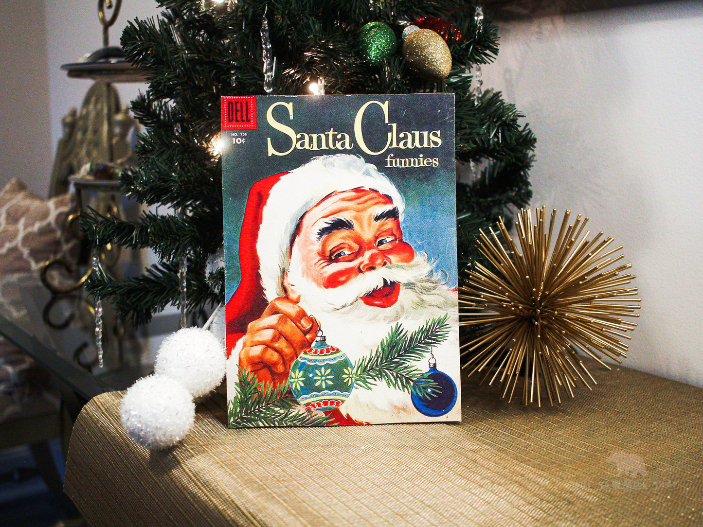 Retro Christmas Book Cover Artwork Wood Cutouts-The Sawmill Shop