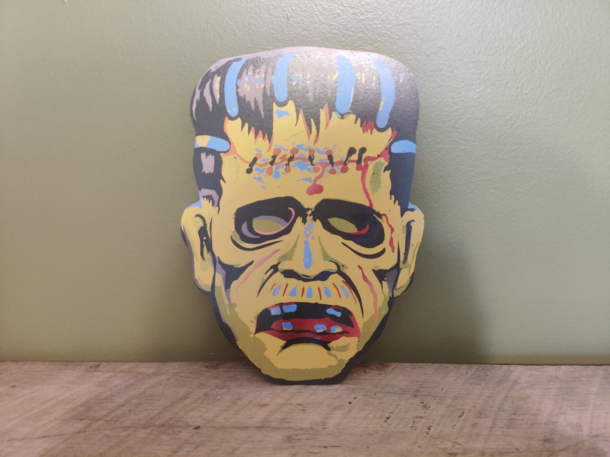 Frankenstein Halloween Wood Cutout-The Sawmill Shop