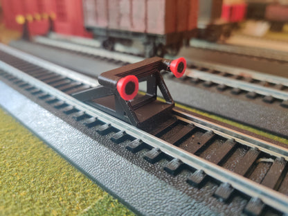 HO/OO Scale Buffers Black and Red Universal