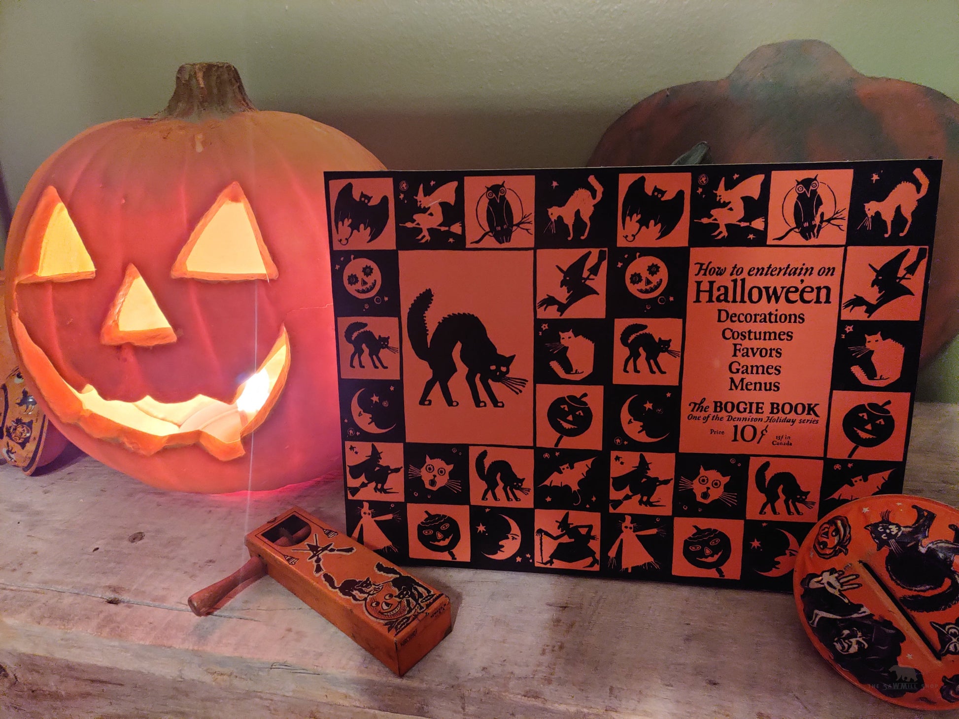 Halloween Bogie Book Wood Cutout-The Sawmill Shop