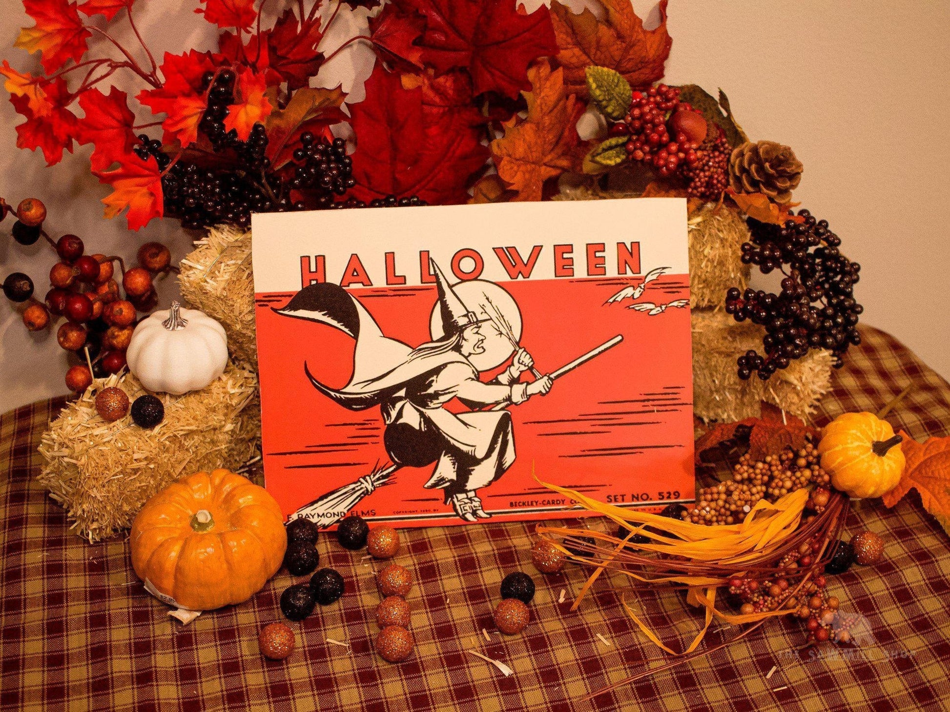 Halloween Retro Candy Box Artwork Wood Cutout-The Sawmill Shop