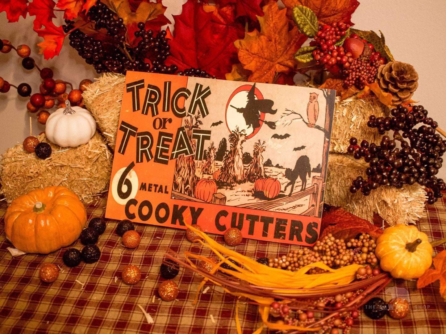 Retro Halloween Plaque Wood Cutouts-The Sawmill Shop