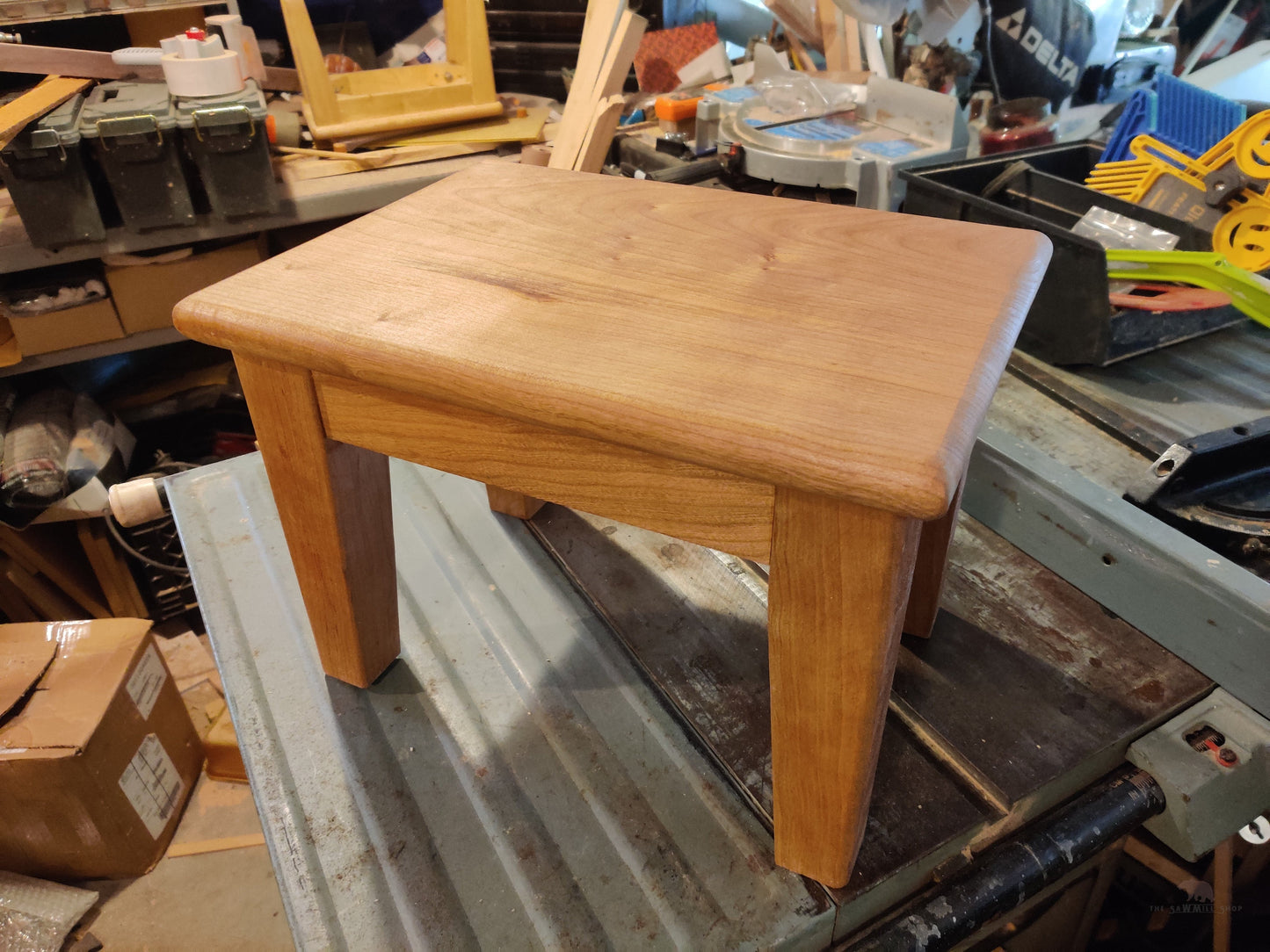 Handmade Cherry Stool-The Sawmill Shop