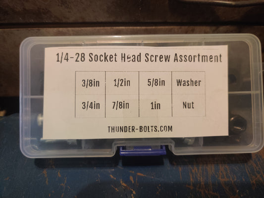 1/4-28 Socket Head Screw Assortment