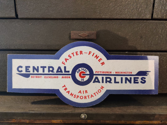 Central Airlines Logo Wood Cutout