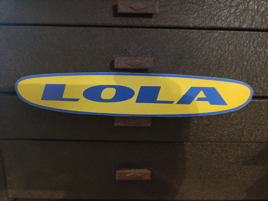 Lola Racing Logo Wood Cutout