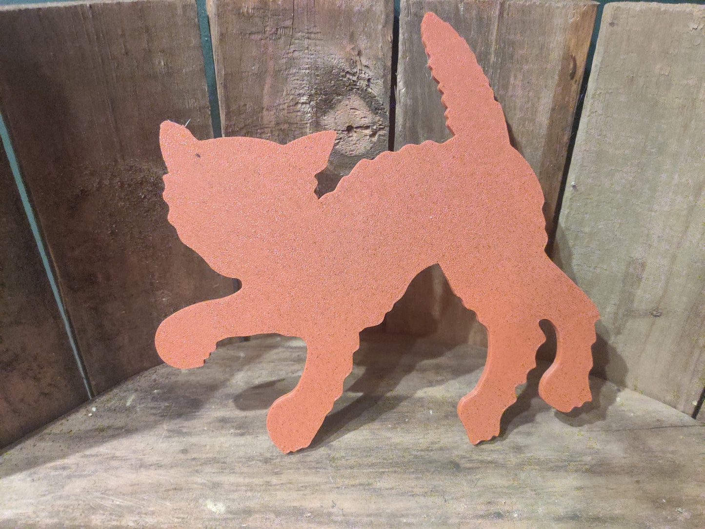 Primitive Halloween Cat 3D Printed Decor