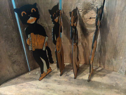 Primitive Halloween Cat Band 3D Printed Decor