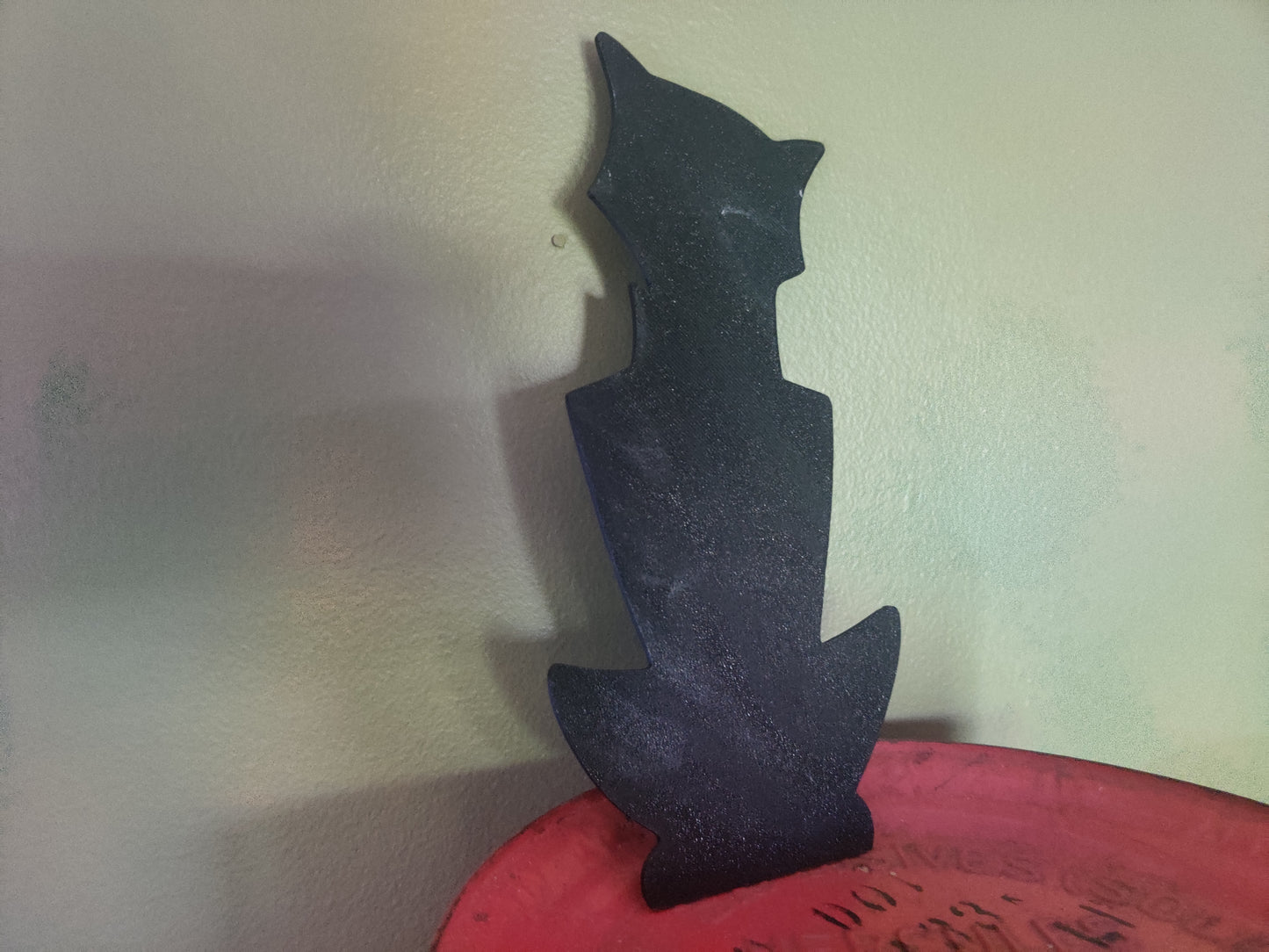 Halloween Winking Bowtie Cat 3D Printed Decoration