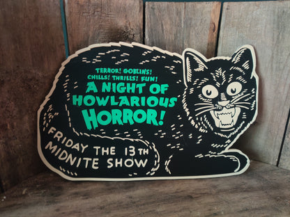 Howlarious Horror Cat 3D Printed Halloween Decor