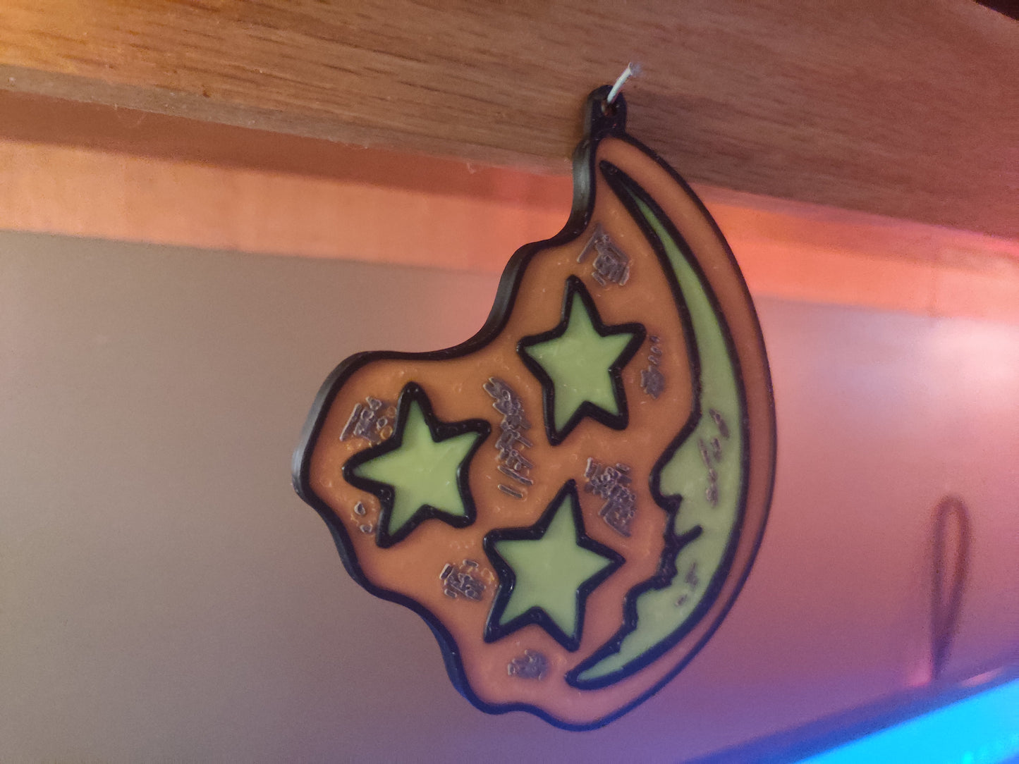 Halloween Moon and Stars 3D Printed Fall Decor