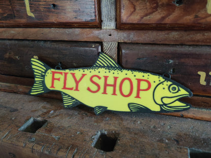 Fly Shop Hanging 3D Printed Sign