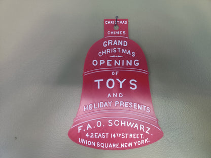 FAO Schwartz Grand Opening Christmas Toys Bell 3D Printed Christmas Decor