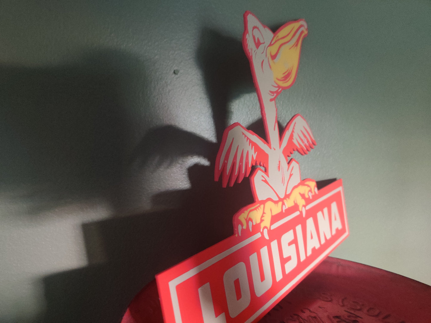 Louisiana Pelican 3D Printed Sign