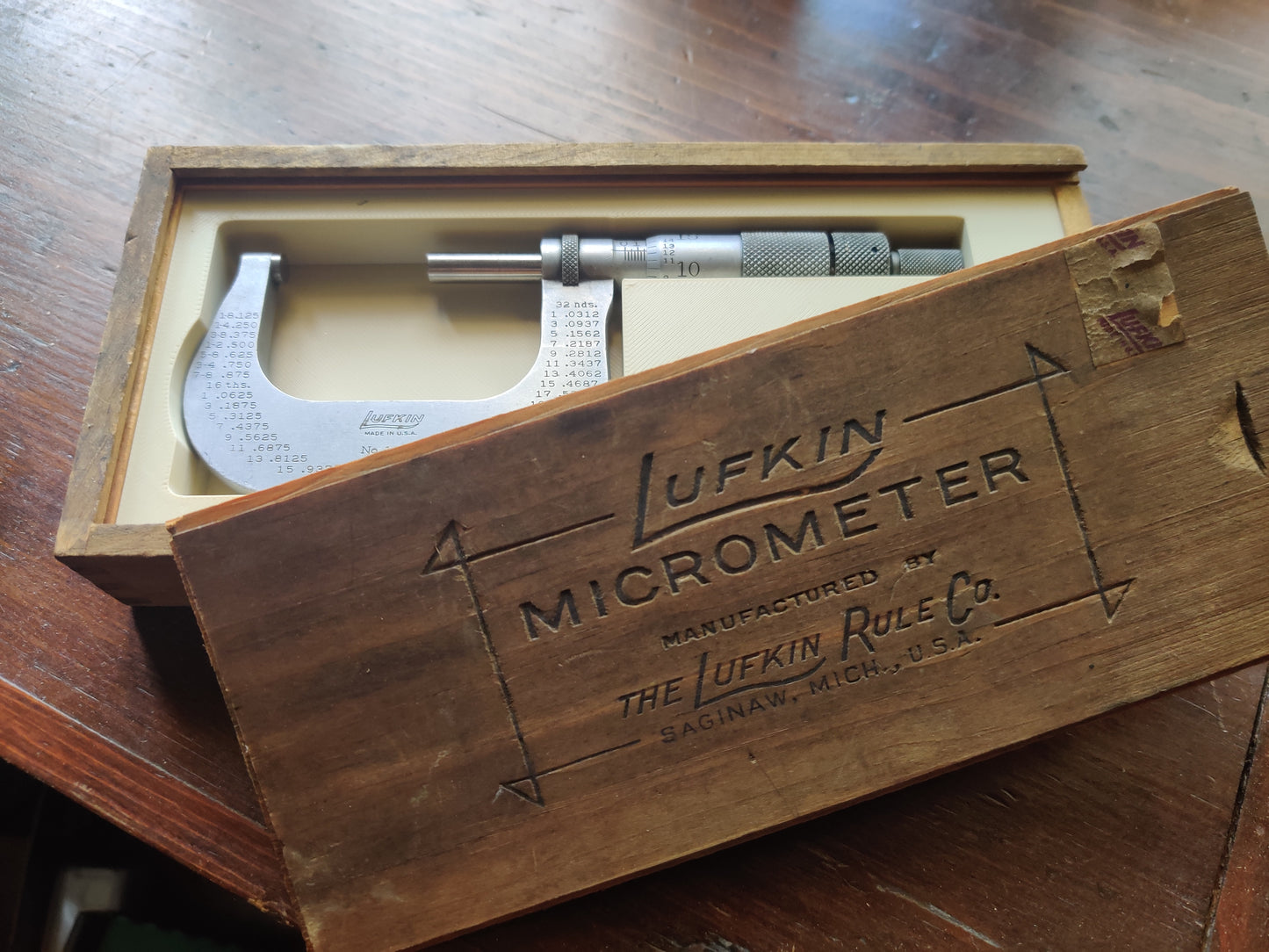 Lufkin 2in Micrometer Box Insert