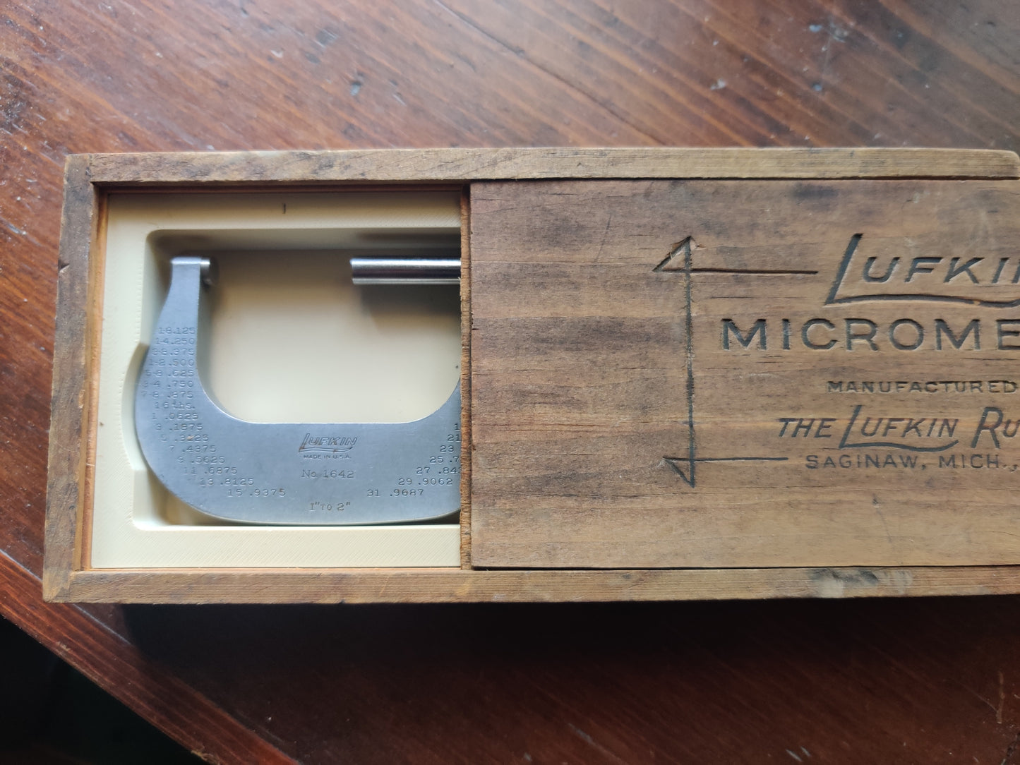 Lufkin 2in Micrometer Box Insert