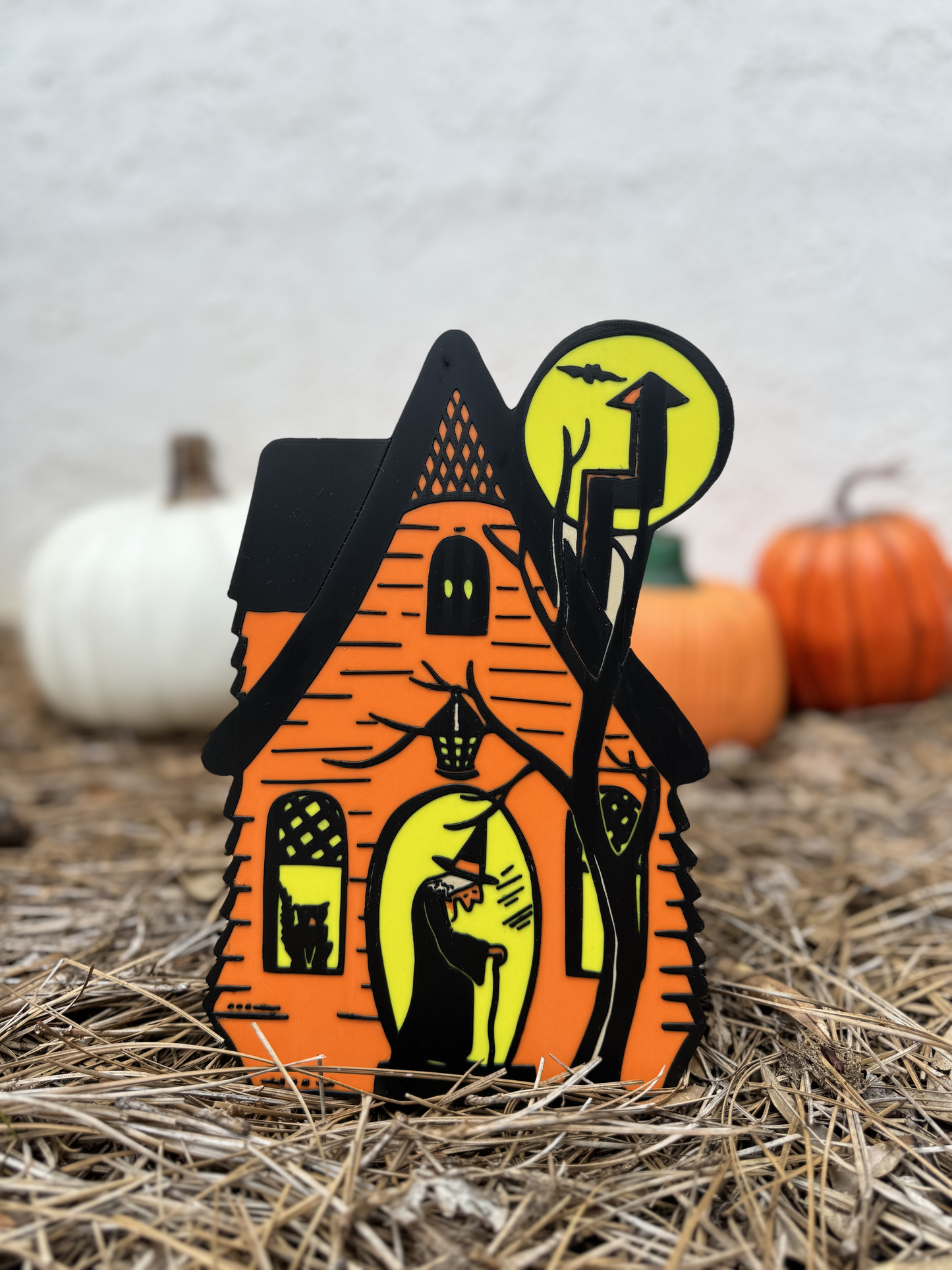 Haunted House 3D Printed Halloween Decor