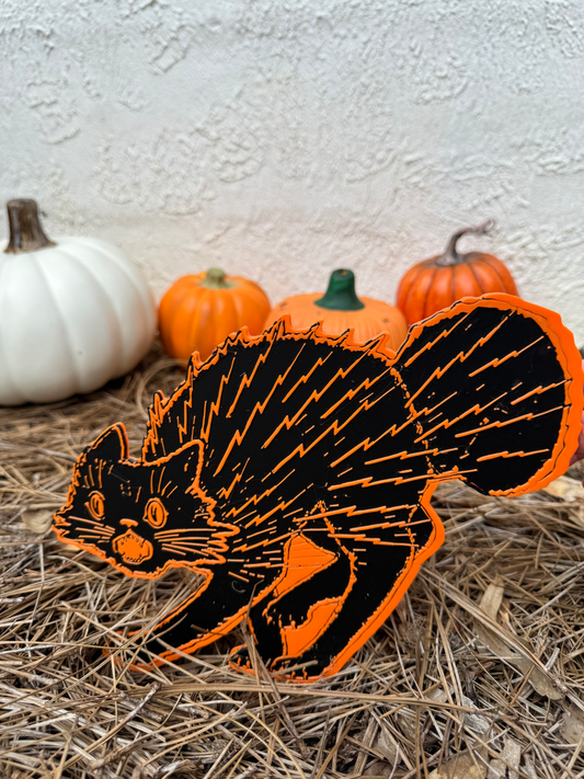 Scaredy Cat Halloween 3D Printed Decor