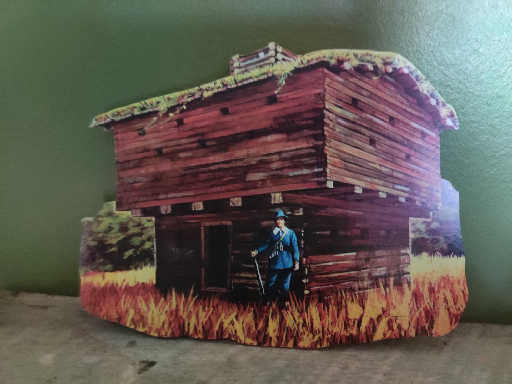 Pilgrim Salem Blockhouse Thanksgiving Decor Wood Cutout-The Sawmill Shop