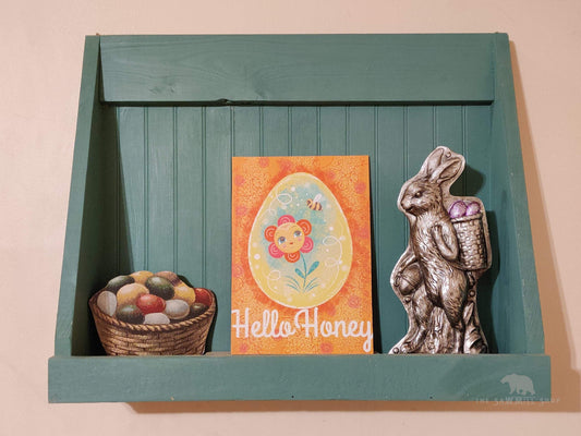 Johanna Parker Easter Hello Honey Sign Wood Cutout for Spring Decorating-The Sawmill Shop