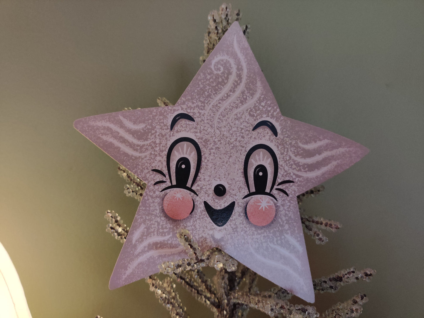 Johanna Parker New Year Star Wood Cutout Winter Decor