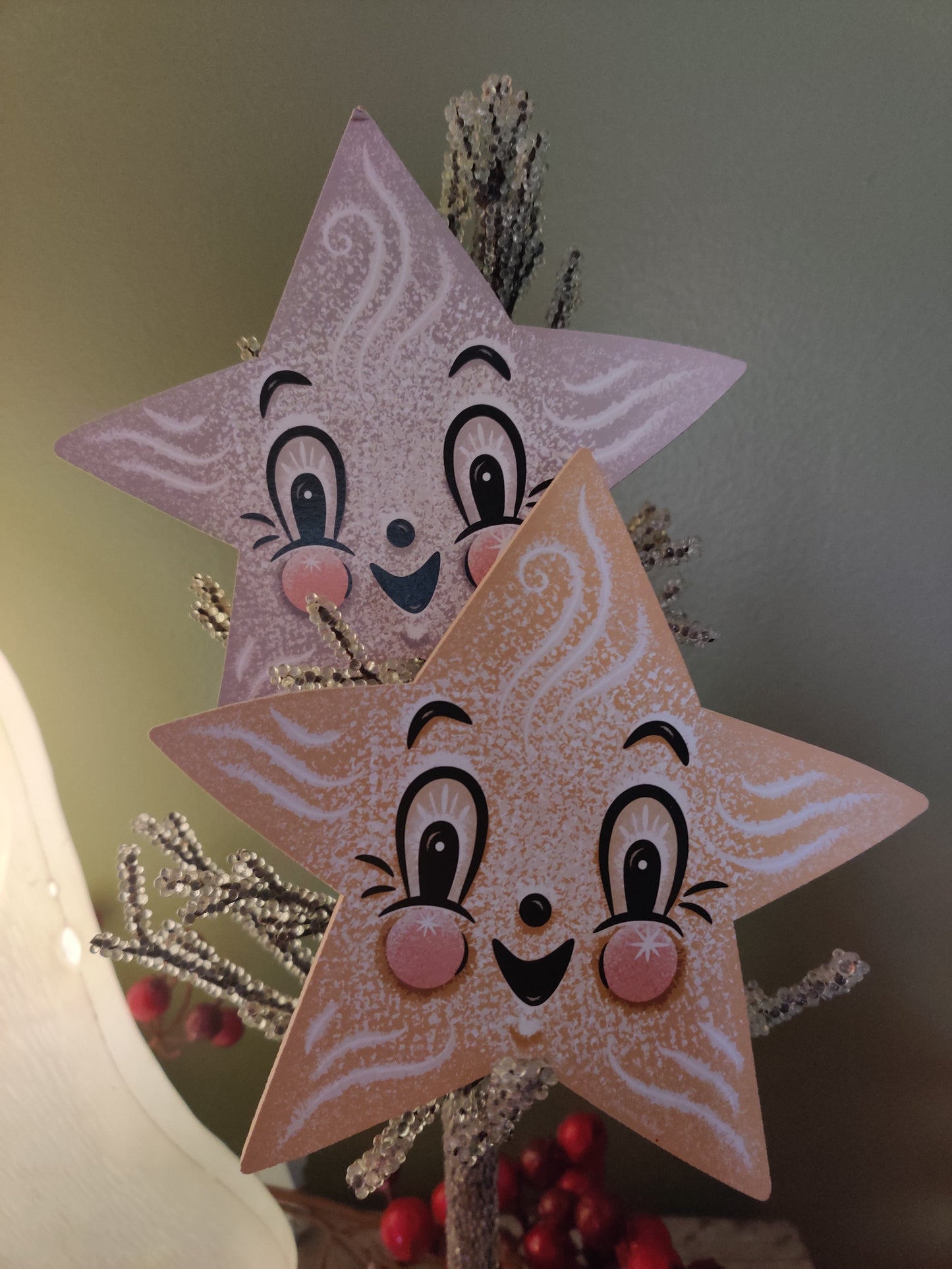 Johanna Parker New Year Star Wood Cutout Winter Decor