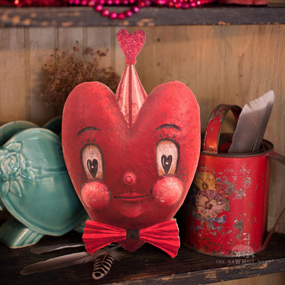 Johanna Parker Valentines Day Primitive Heart Wood Cutout-The Sawmill Shop