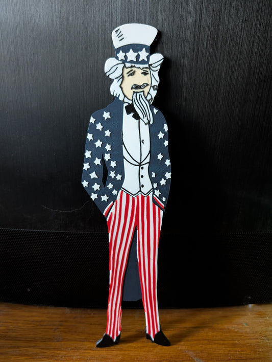 Fourth Of July Uncle Sam 3D Printed Figure