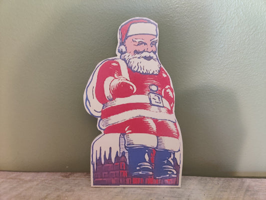 Paramount Santa Christmas Wood Cutout-The Sawmill Shop