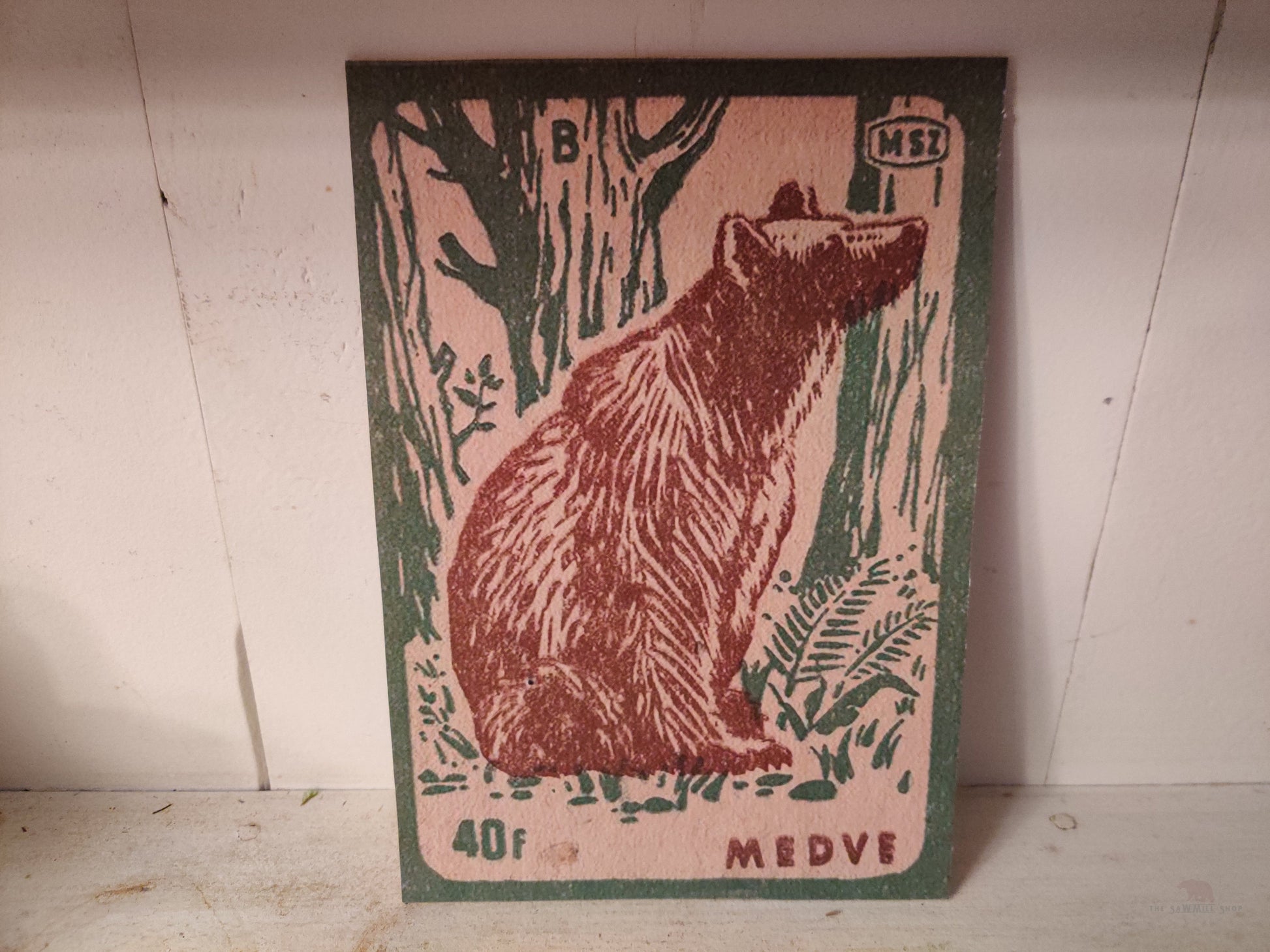 Retro Matchbook Box Wood Cutout-The Sawmill Shop