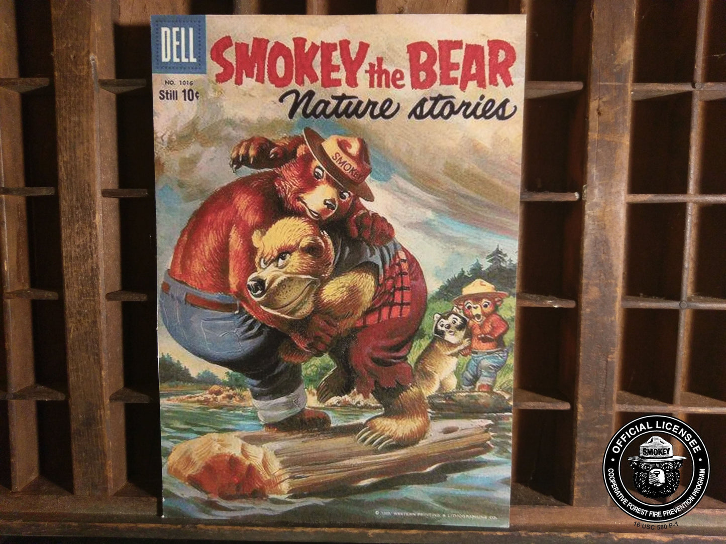 Smokey Bear Nature Stories Comic Wood Cutout-The Sawmill Shop