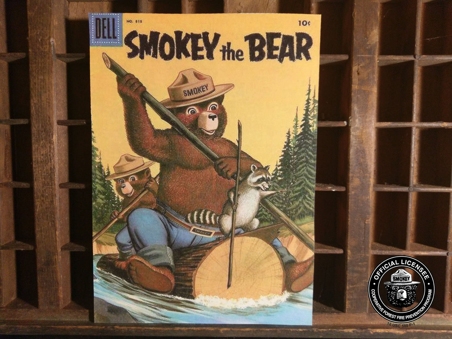 Smokey Bear Nature Stories Comic Wood Cutout-The Sawmill Shop