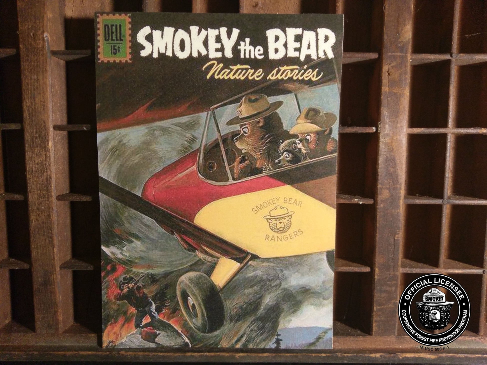 Smokey Bear Nature Stories Comic Wood Cutout-The Sawmill Shop