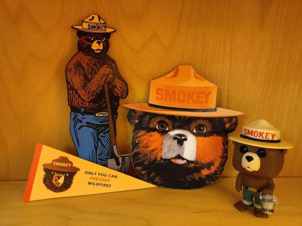 Smokey the Bear Standing Wood Cutout-The Sawmill Shop