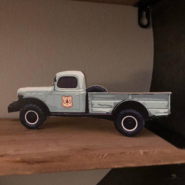 USDA Forest Service Truck Wood Cutout-The Sawmill Shop