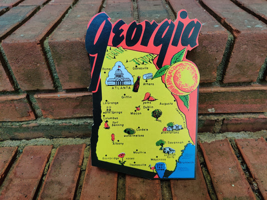 Georgia State Map Wood Cutout Hilda-The Sawmill Shop