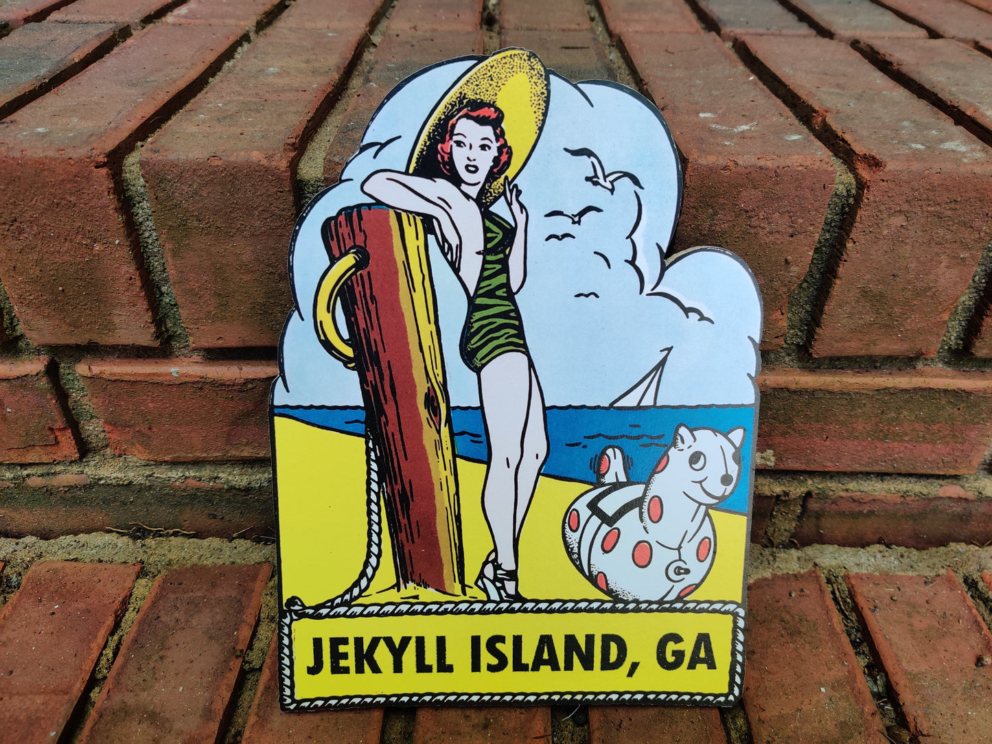 Jekyll Island Georgia Wood Cutout  Hilda