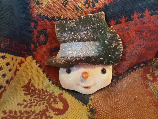 Raggedy Pants Top Hat Snowman Head-The Sawmill Shop