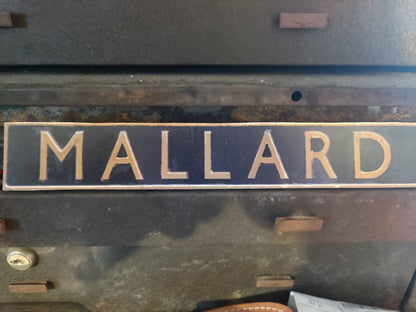 British Railway Locomotive Number Name Plate Wood Cutout