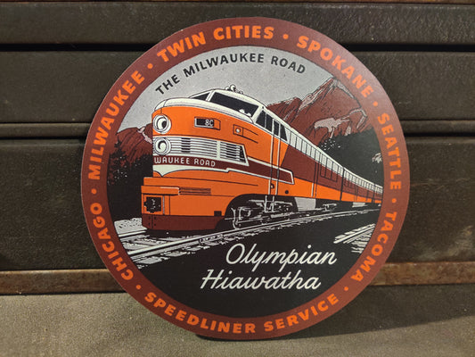 Milwaukee Road Olympian Hiawatha Train Wood Cutout