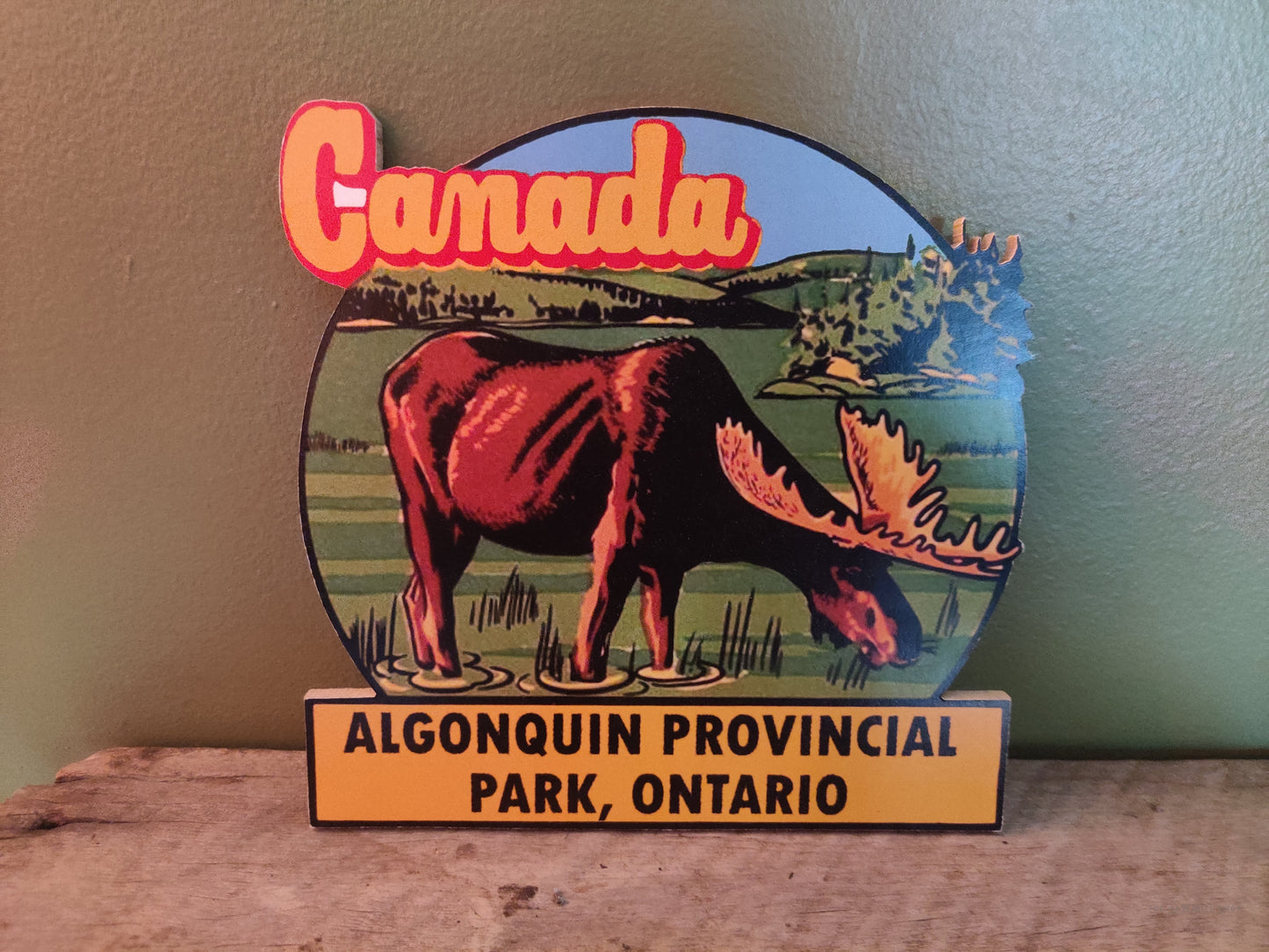 Canada Algonquin Ontario Wood Cutout Hilda