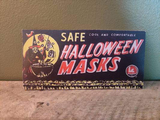 Safe Halloween Masks Wood Cutout