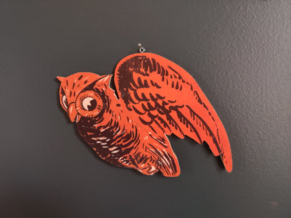 Flying Owl Halloween Wood Cutout-The Sawmill Shop